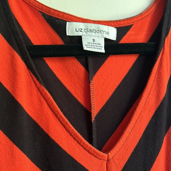 Orange, Blue & Black Striped Maxi Dress - Picture 3 of 3